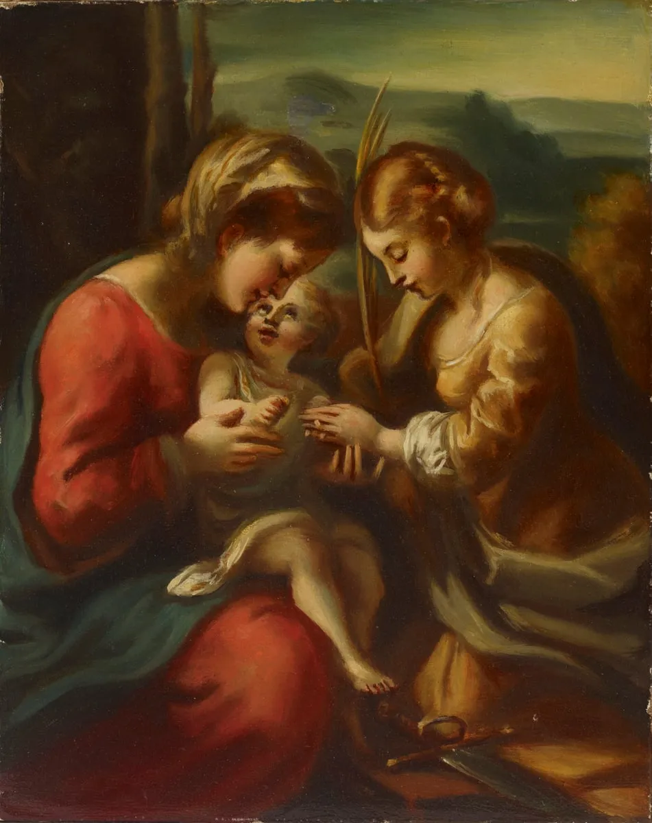 Pyhän Katariinan kihlaus, by Antonio da Correggio, unspecified