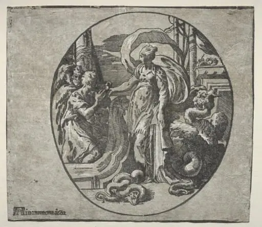 Circe Giving Drink to the Companions of Ulysses, by Antonio da Trento
