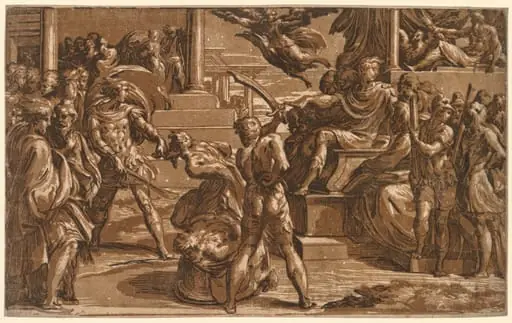 The Martyrdom of St. Peter and St. Paul, by Antonio da Trento