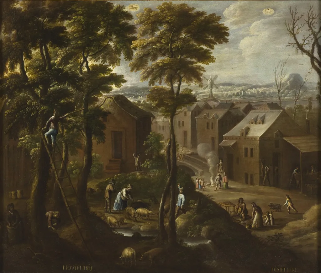 The Twelve Months of the Year (Los doce meses del año), by Antonio de Espinosa, unspecified, 1650