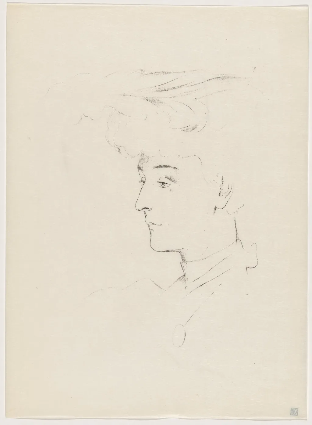 Etude, by Antonio de la Gandara, ink, 1895