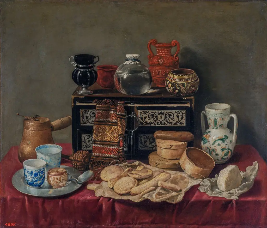 Still-Life with an Ebony Chest, by Antonio de Pereda