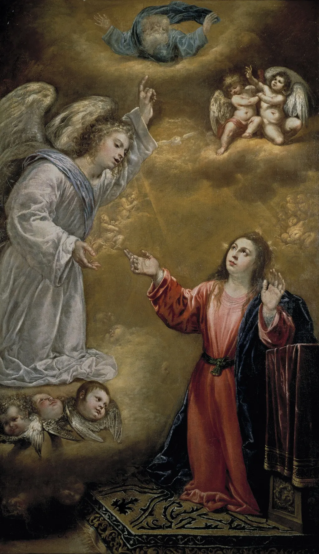 The Annunciation, by Antonio de Pereda, oil, 1637