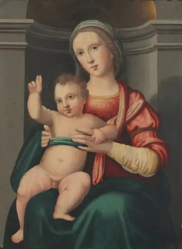 Madonna and Child in a Niche, by Antonio del Ceraiolo