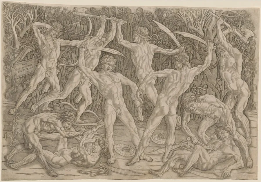 Battle of the Nudes, by Antonio del Pollaiuolo, 1480