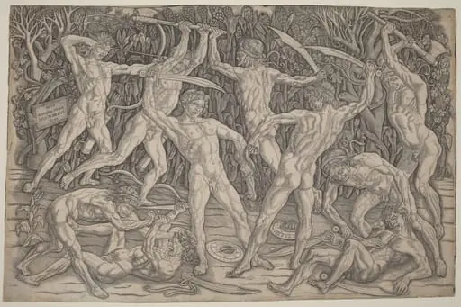 Battle of the Nudes, by Antonio del Pollaiuolo