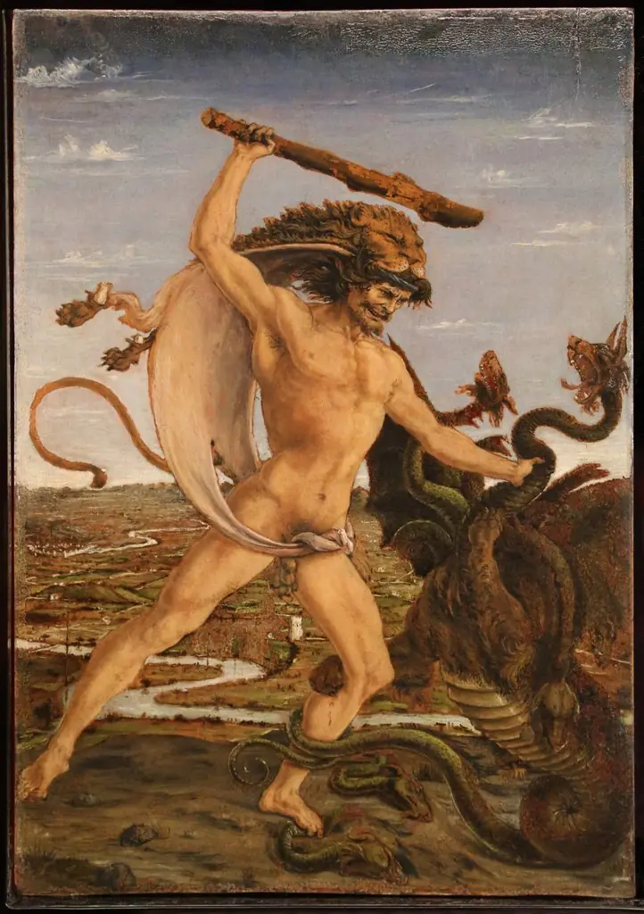 Hercules and the Hydra, by Antonio del Pollaiuolo