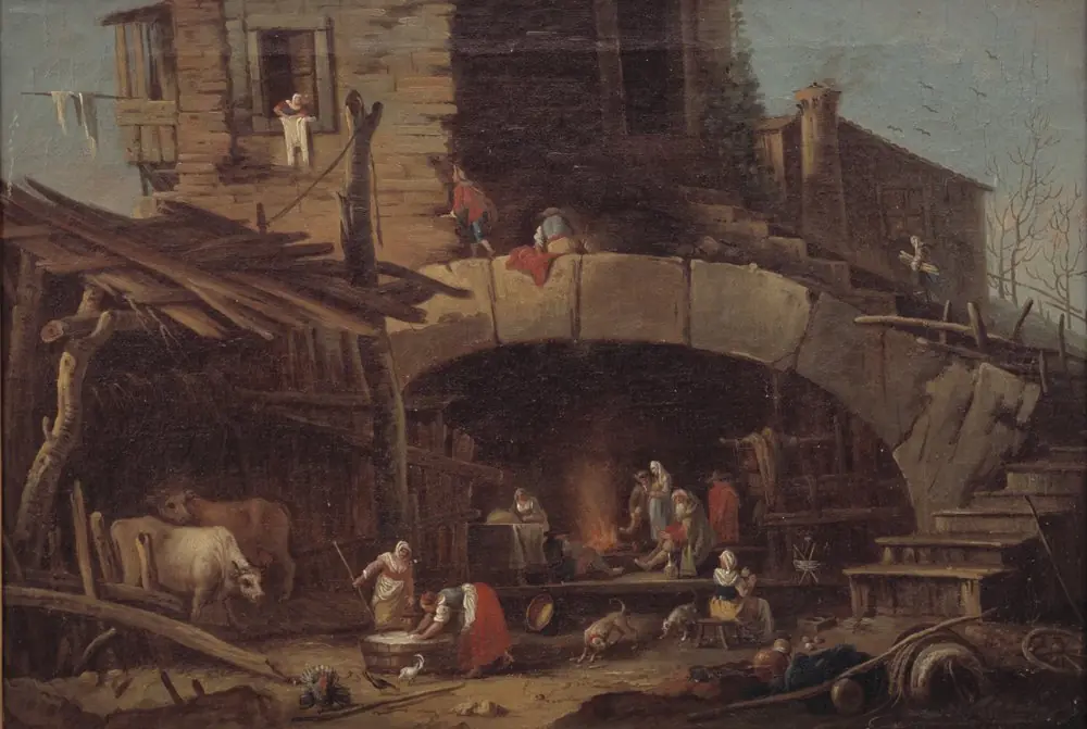 Rustic Scene, by Antonio Diziani