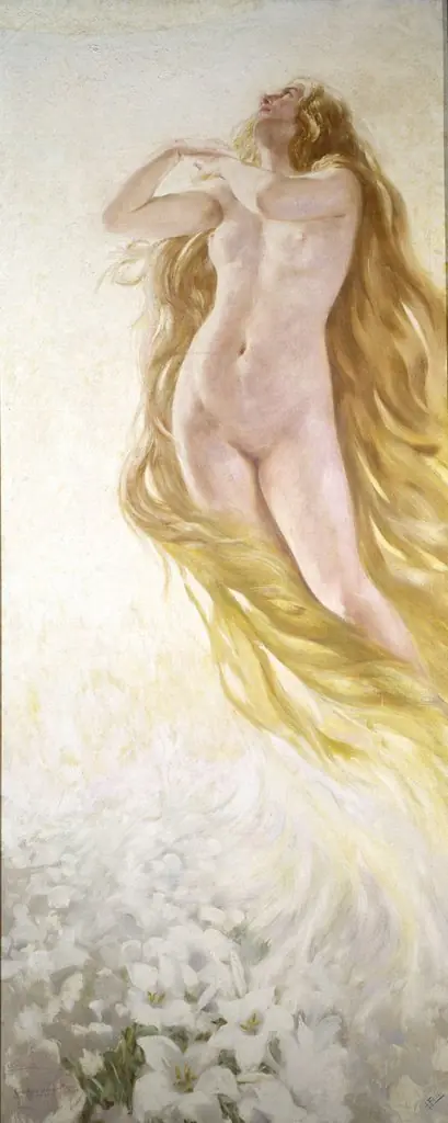 Eve Towards the Light, by Antonio Fabrés
