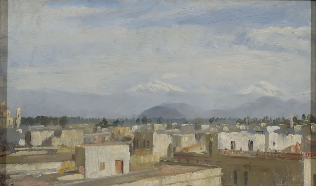 View of the Capital of Mexico, by Antonio Fabrés