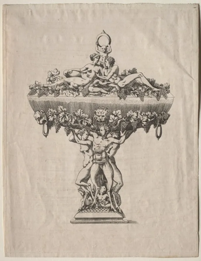 Covered Cup with Grape Festoon, by Antonio Fantuzzi, 1504