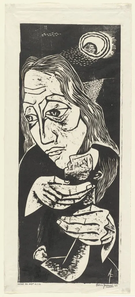 Untitled, by Antonio Frasconi, ink, 1947