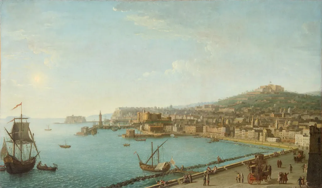 Ansicht von Neapel von Südosten, by Antonio Joli, unspecified