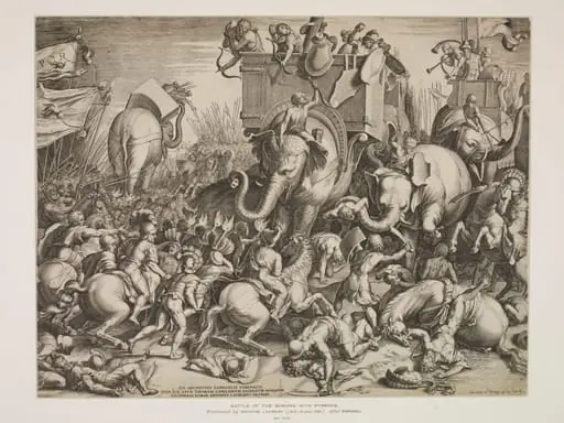 Battle of the Romans with Pyrrhus, by Antonio Lafréry