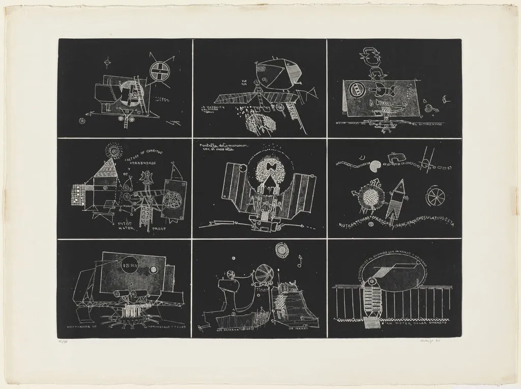 Untitled, by Antonio Lorenzo, ink, 1971
