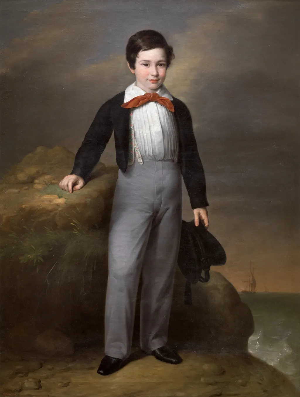 Manuel Flores Calderón, by Antonio María Esquivel, oil, 1842