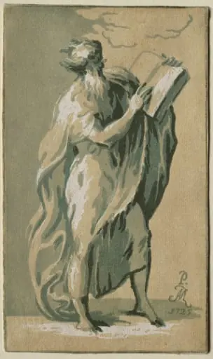 An Old Man Standing, by Antonio Maria I Zanetti