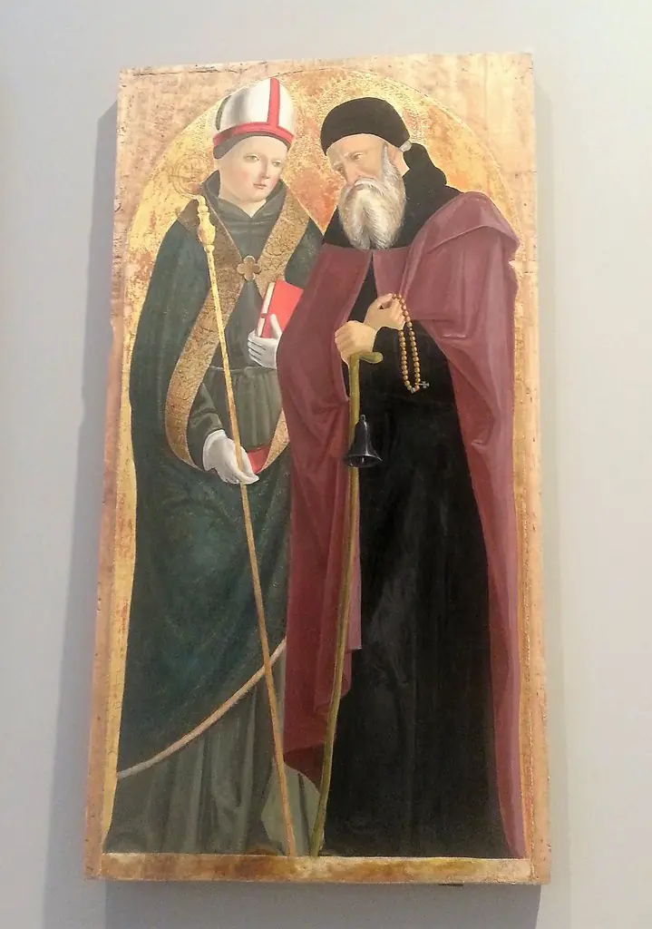 Saints Ludwig of Toulouse and Saint Antonio Abate, by Antonio Marinoni