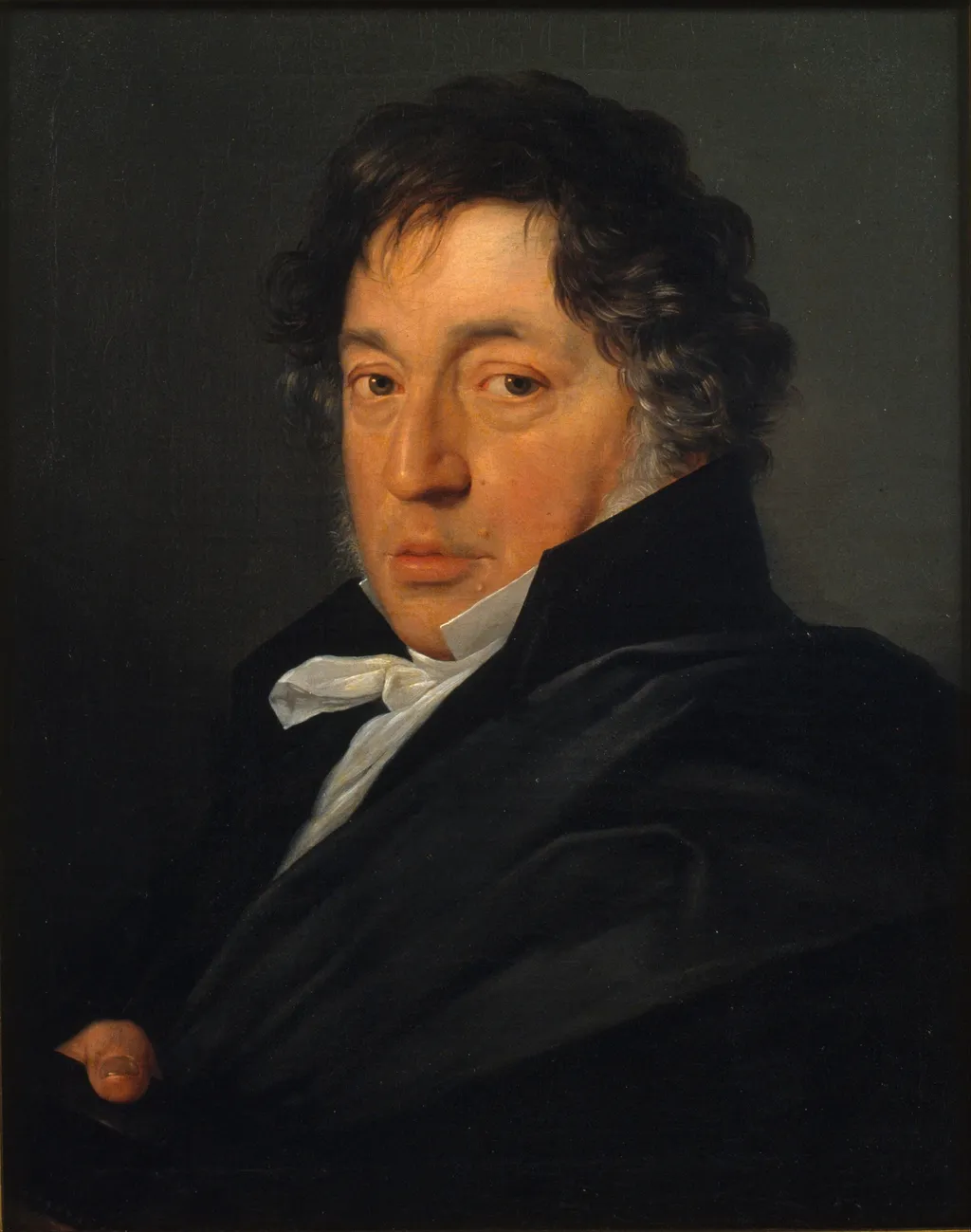 Portrait of the Painter Zacarías González Velázquez, by Antonio Mercar, oil, 1828