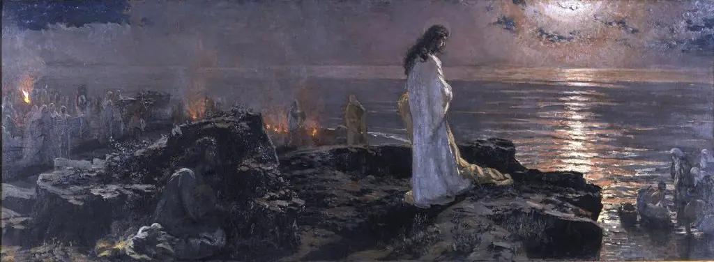 Jesús en el Tiberíades, by Antonio Muñoz Degrain