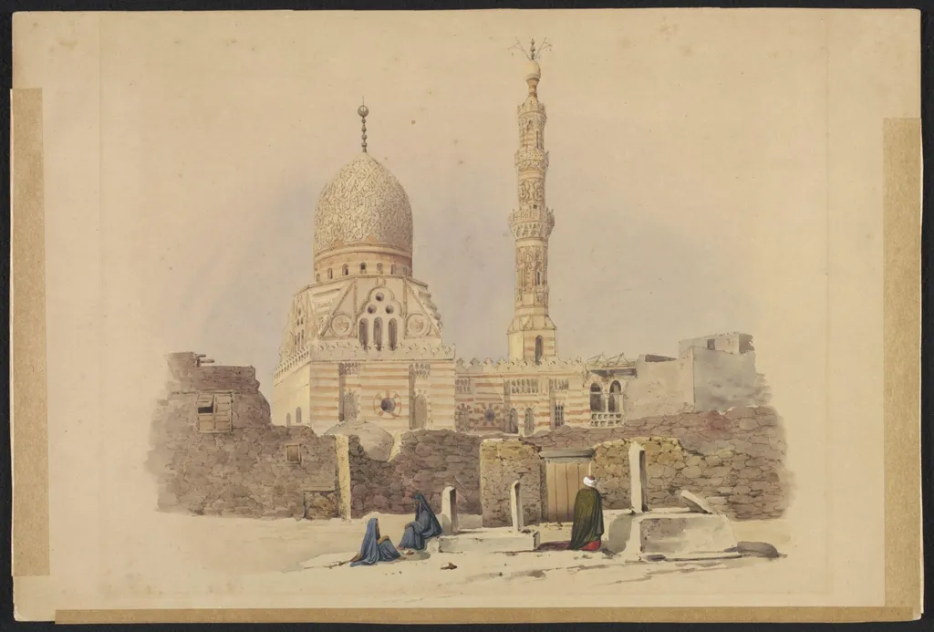 Mosk of Kaed Bey Cairo -, by Antonio or Anton Schranz, watercolor, 1801