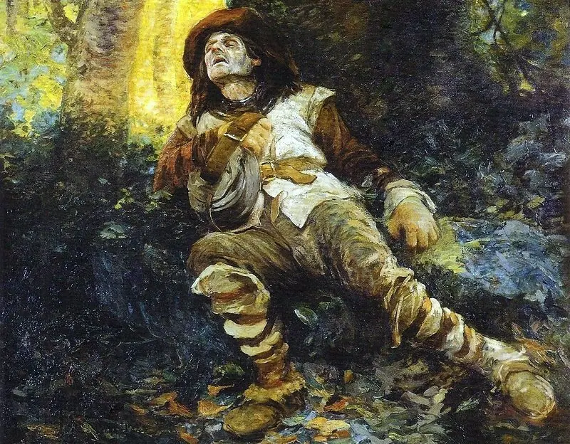 Death of Fernão Dias Paes Leme, by Antônio Parreiras