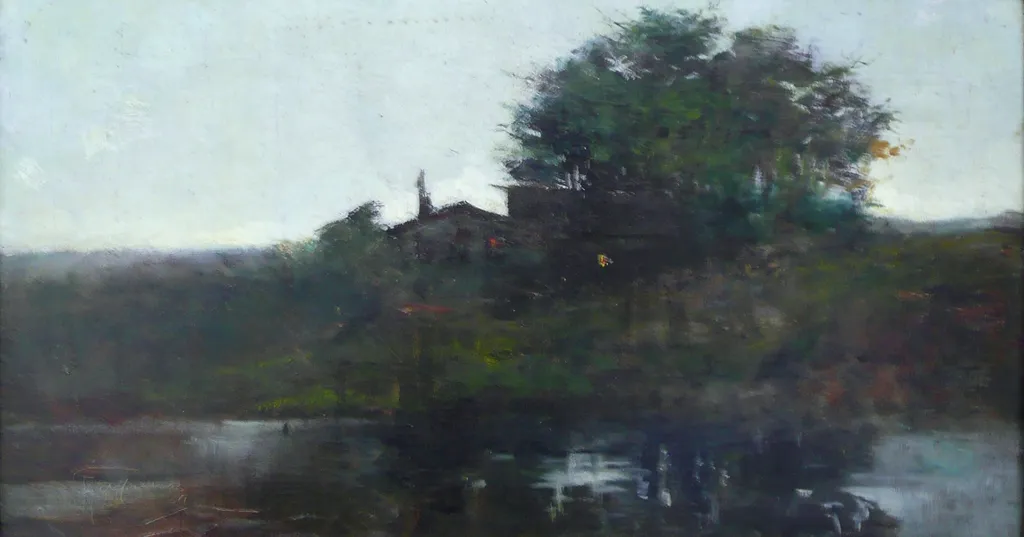 Lusco-fusco (Paisagem), by Antônio Parreiras, oil, 1908