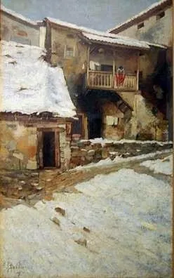 Um canto no meu ateliê, by Antônio Parreiras, oil, 1895
