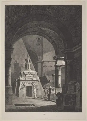 Interior of an Ancient Roman Sepulchre, by Antonio Pian