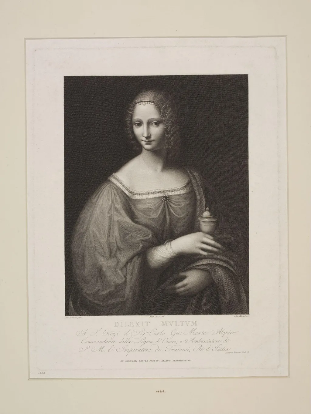 Mary Magdalen, by Antonio Ricciani, 1850