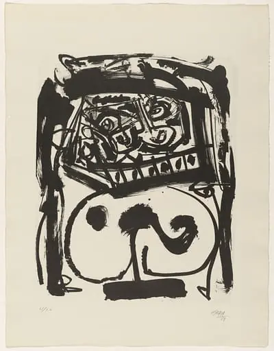Untitled, by Antonio Saura