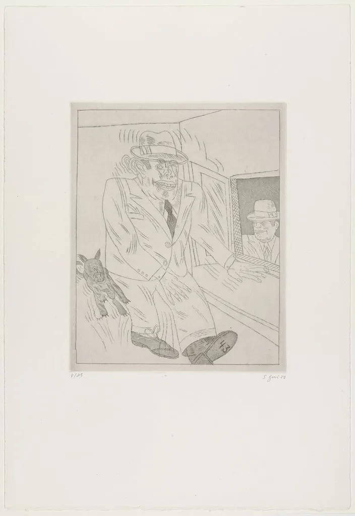 Untitled, by Antonio Segui, ink, 1978