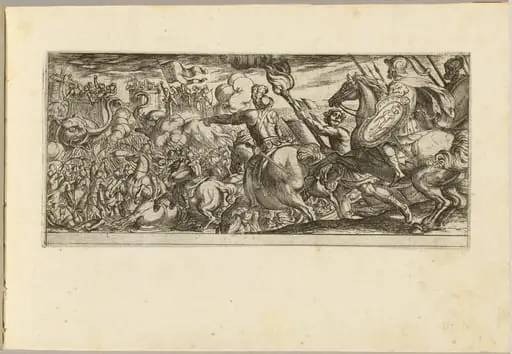 Cavalry Attack on a Walled Fortress, by Antonio Tempesta