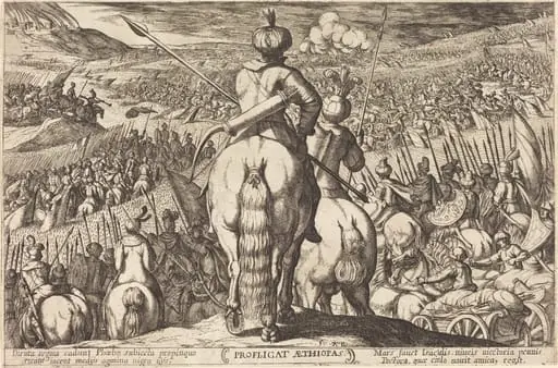 Defeat of the Ethiopians, by Antonio Tempesta