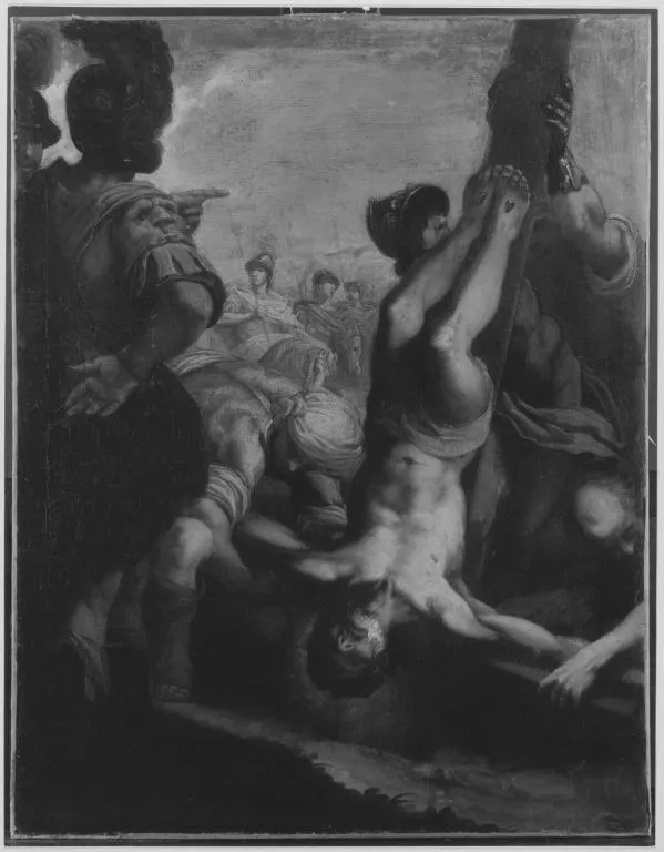 Die Kreuzigung des hl. Petrus, by Antonio Tempesta, unspecified, 1596