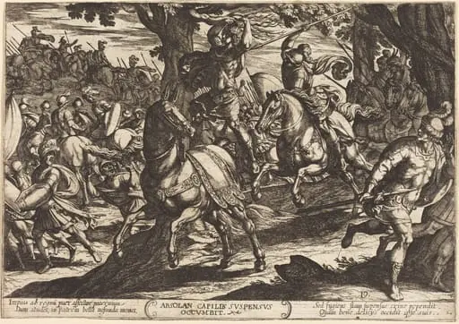 Jacob Kills Absalom, Son of King David, by Antonio Tempesta