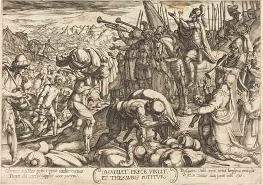 Josaphat Thanking God for His Victory, by Antonio Tempesta