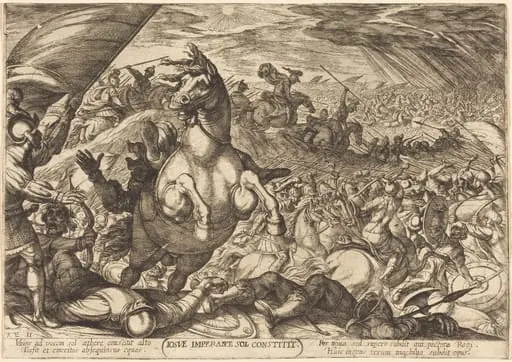Joshua Ordering the Sun to Stop, by Antonio Tempesta