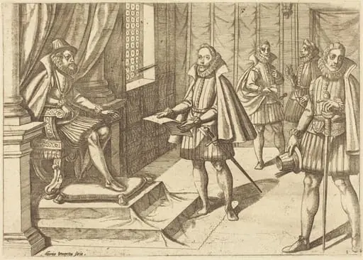 Philip II of Spain on His Throne, by Antonio Tempesta