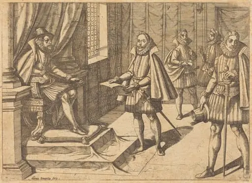Philip II of Spain on His Throne, by Antonio Tempesta