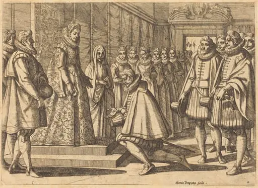 Philip of Spain before Margaret of Austria, by Antonio Tempesta