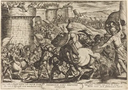 The Death of Abimelech, by Antonio Tempesta