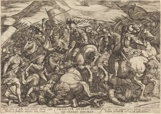 The Defeat of the Amalikits by the Hebrews