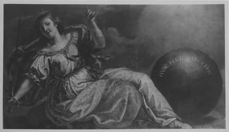 Justitia (Hunc rectos in orbem), by Antonio Triva, unspecified, 1662