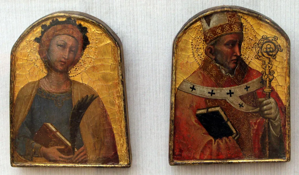 Bishop Saint, by Antonio Veneziano, paint
