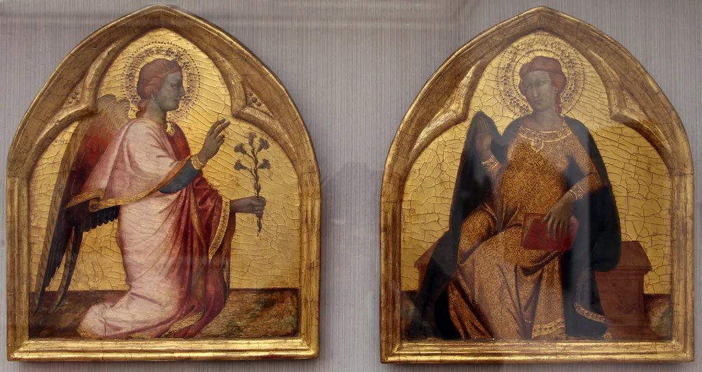 Mary of the Annunciation, by Antonio Veneziano, paint, 1349