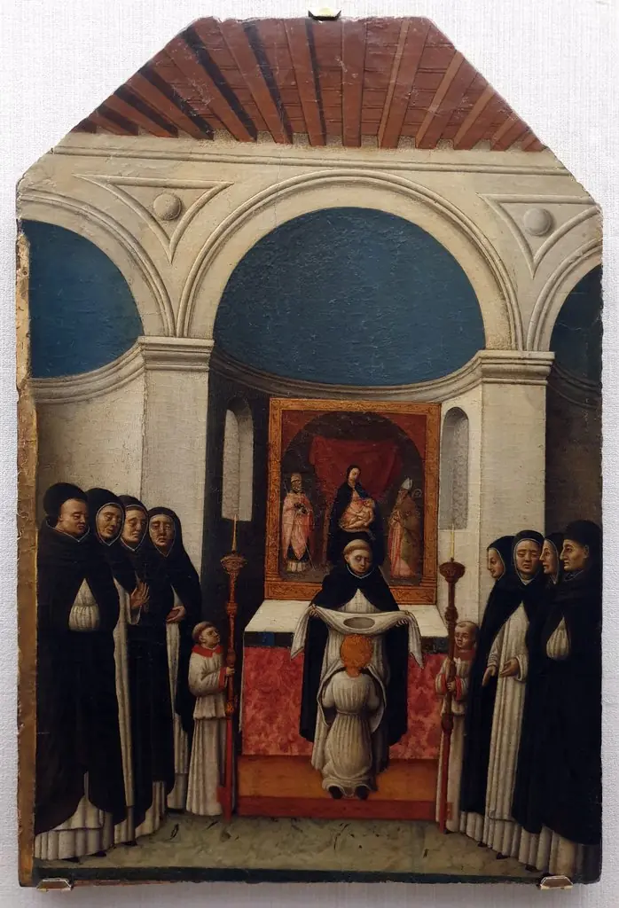 The Saint's Investiture upon His Entry into the Dominican Order, by Antonio Vivarini