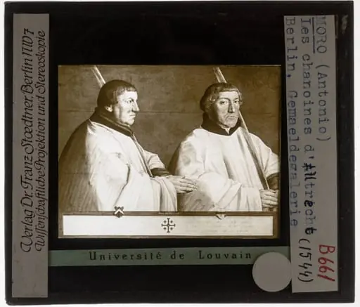 Anthonis Mor van Dashorst. The canons of Utrecht Cornelis van Hoorn and Antoon Taets van Ameronghen, by Antonis Mor