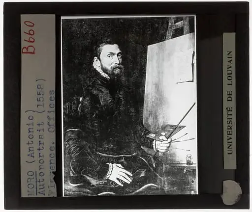 Anthonis Mor van Dashorst. Zelfportret, by Antonis Mor