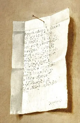 Detail in a self-portrait, by Antonis Mor